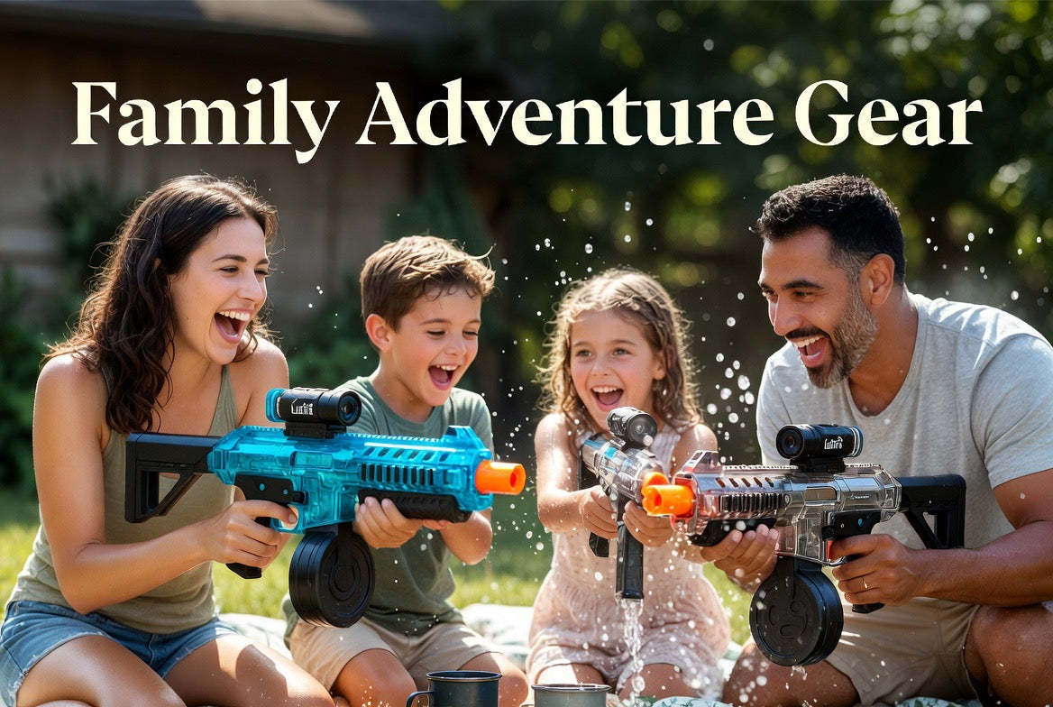 Family Adventure Gear - Electric water guns and outdoor family fun | Anchor & Oaks