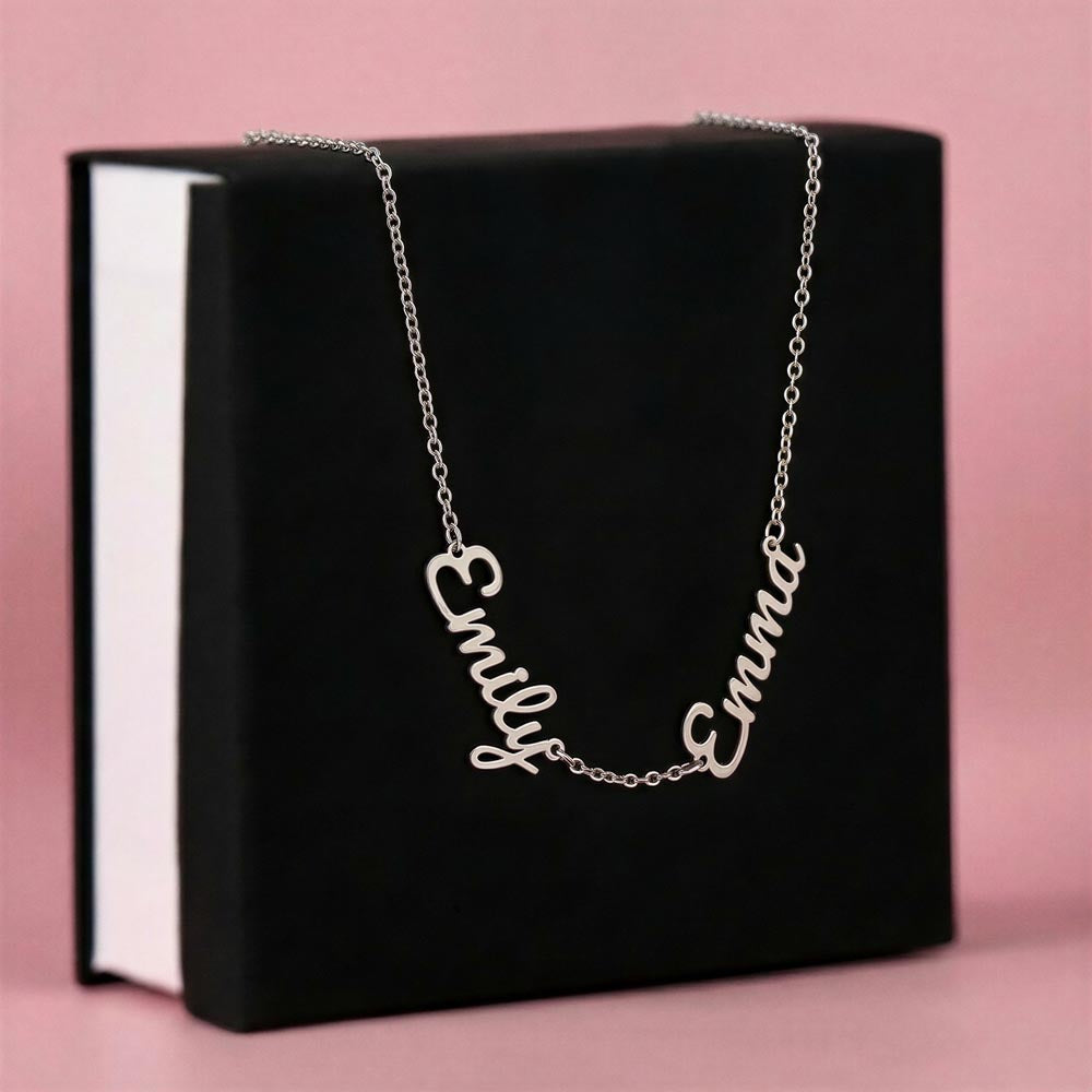 Personalized Multiple Name Necklace – Up to 3 Names