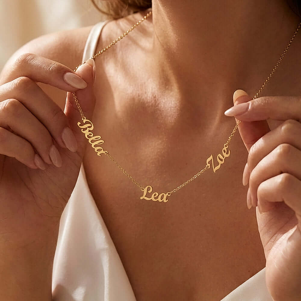 Personalized Multiple Name Necklace – Up to 3 Names