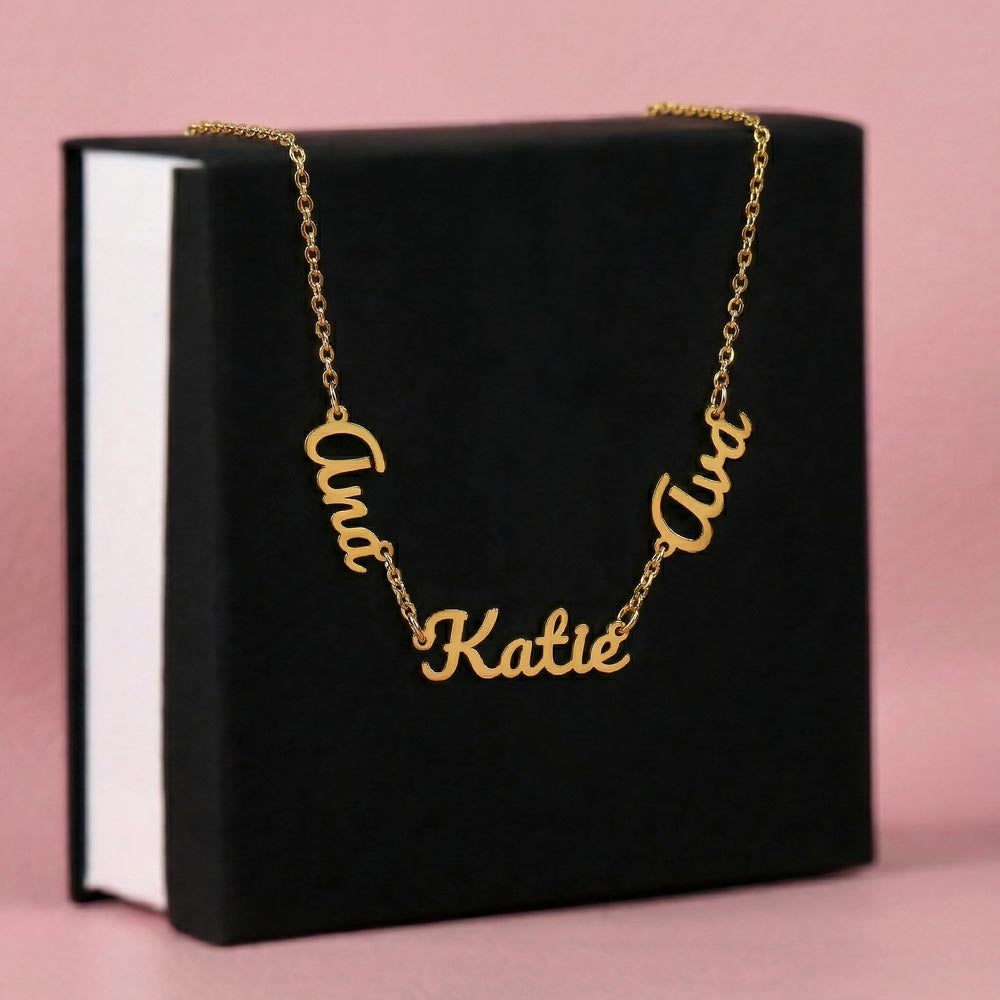 Personalized Multiple Name Necklace – Up to 3 Names