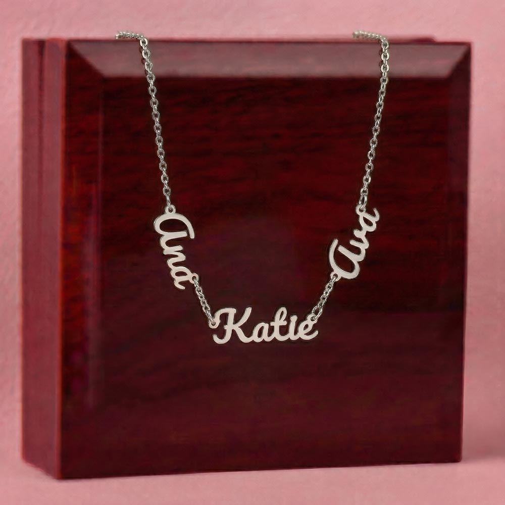 Personalized Multiple Name Necklace – Up to 3 Names