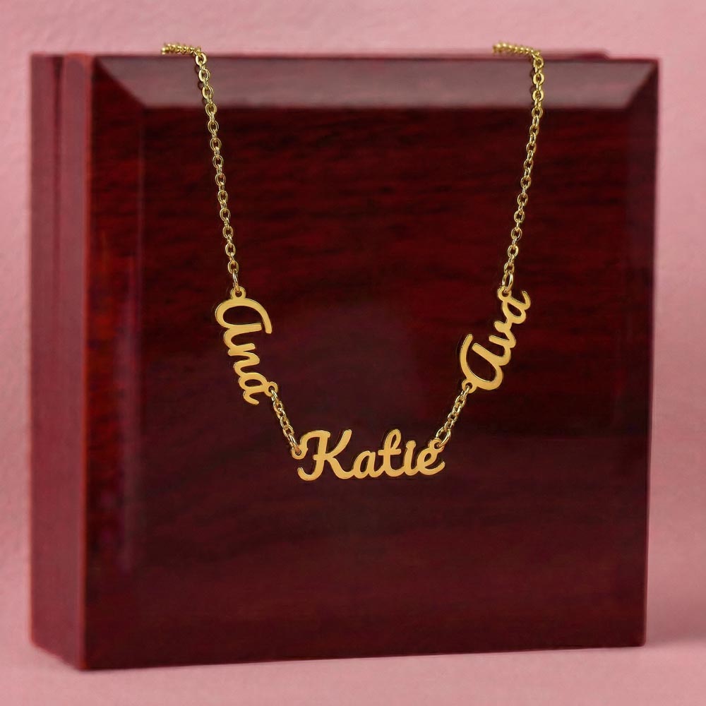 Personalized Multiple Name Necklace – Up to 3 Names