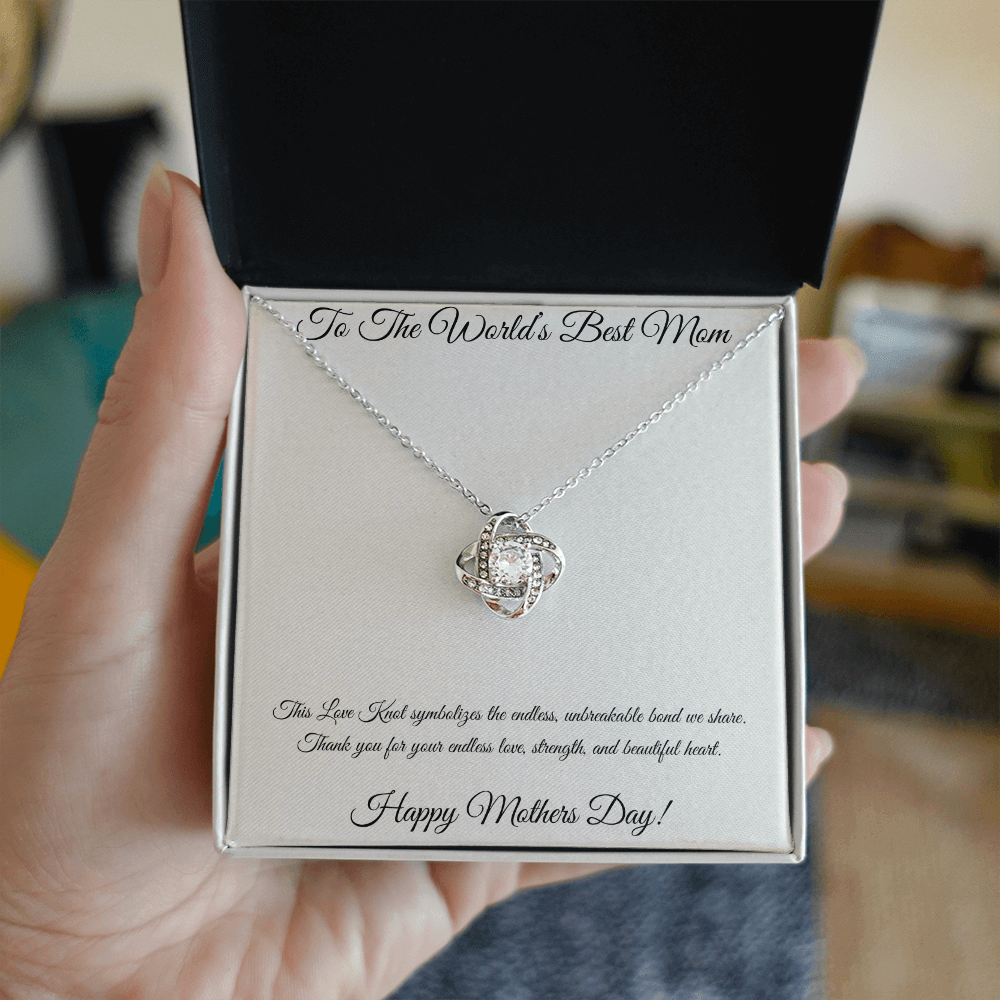 Love Knot Necklace for Mom – Unbreakable Bond Mother's Day Gift