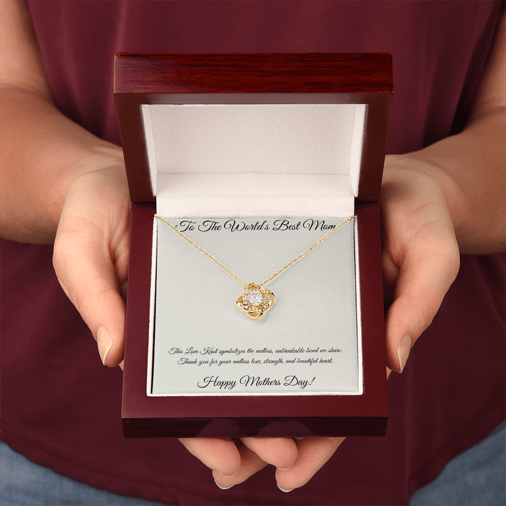 Love Knot Necklace for Mom – Unbreakable Bond Mother's Day Gift