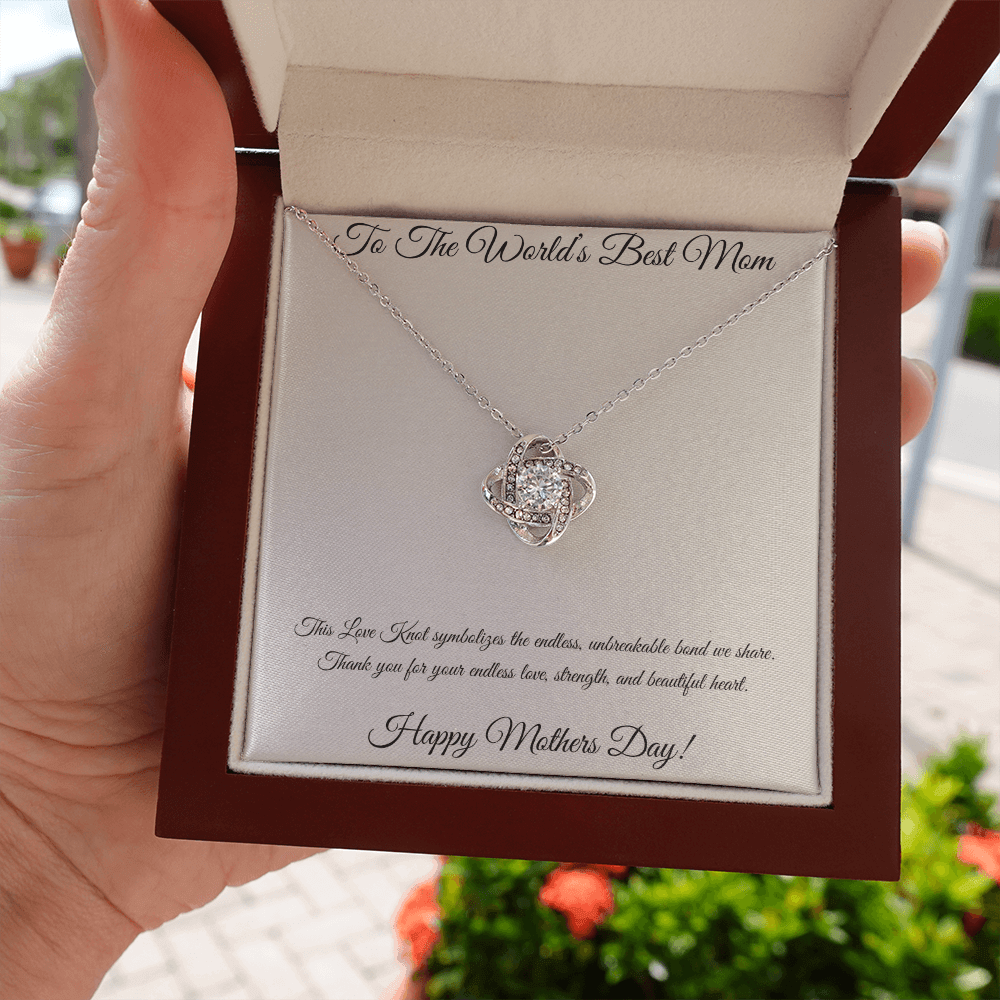 Love Knot Necklace for Mom – Unbreakable Bond Mother's Day Gift