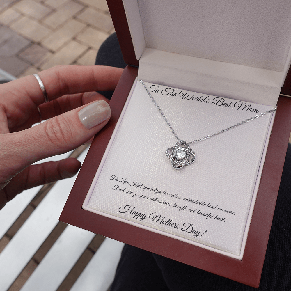 Love Knot Necklace for Mom – Unbreakable Bond Mother's Day Gift