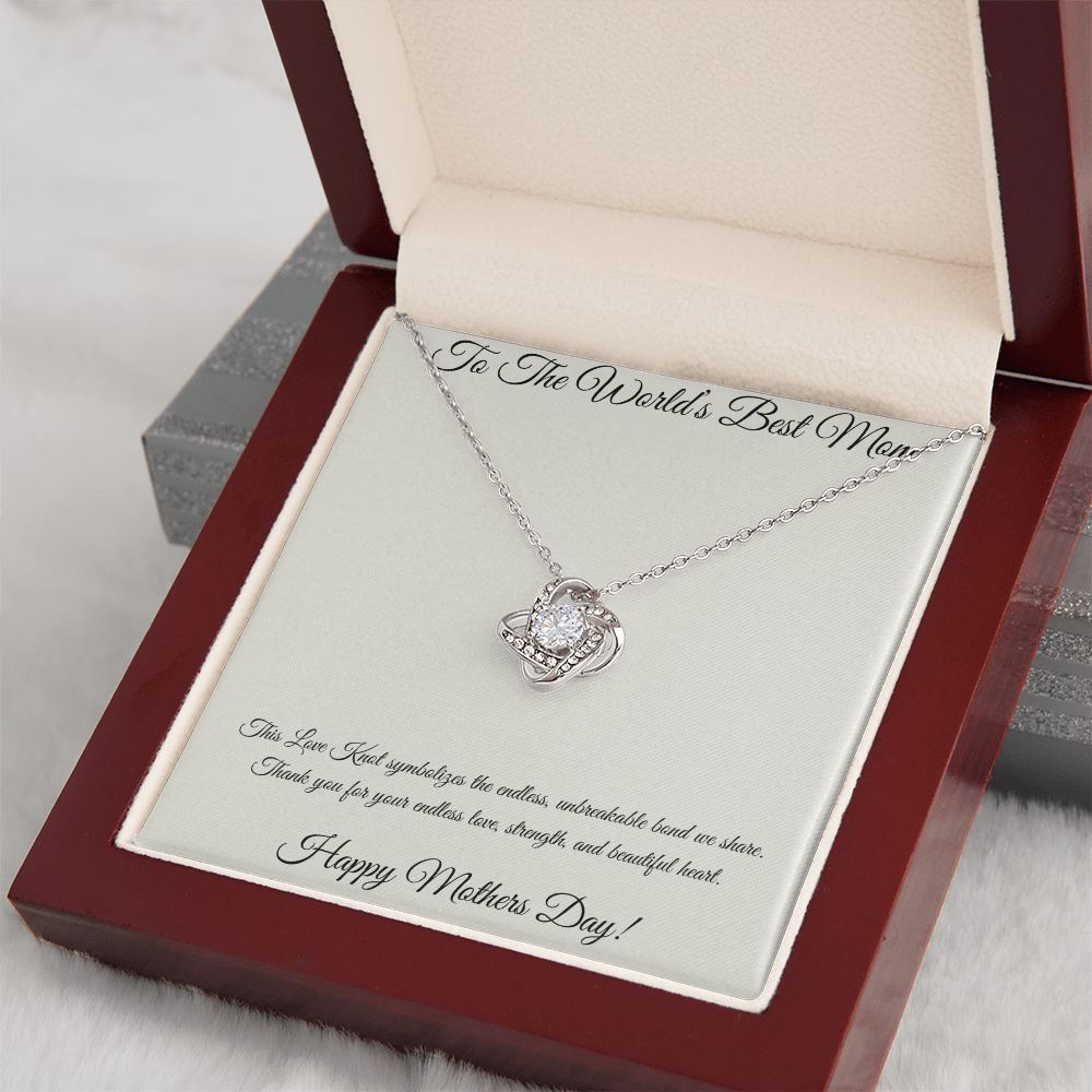 Love Knot Necklace for Mom – Unbreakable Bond Mother's Day Gift